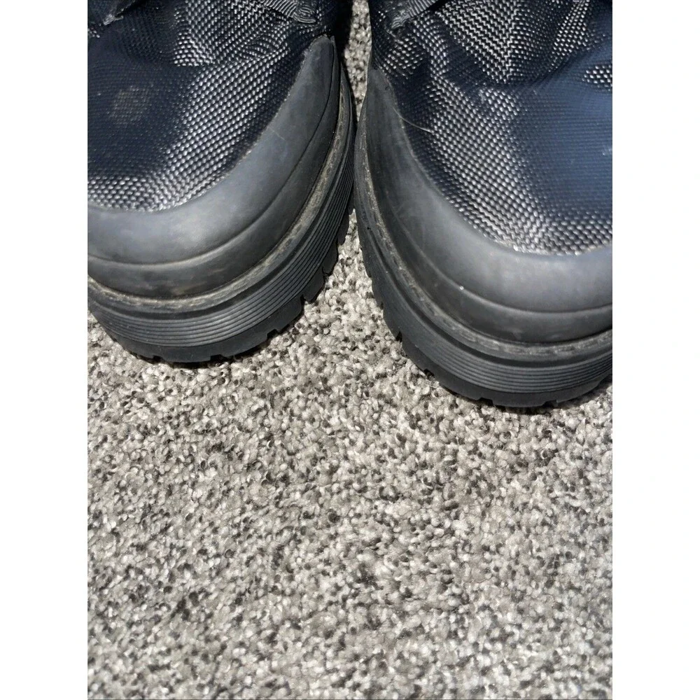 Steve Madden Boots Womens Timbor Size 8 Black Rugged Side Zip Casual Ankle